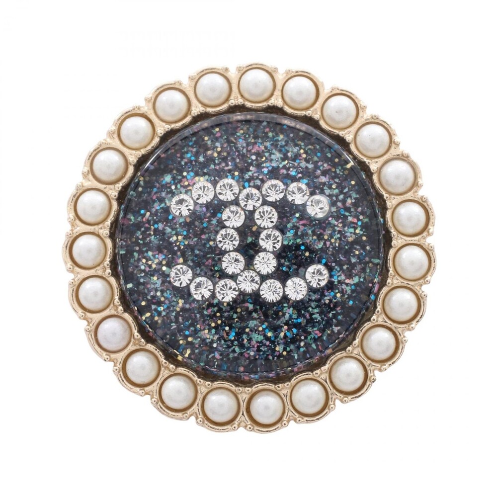 Chanel Coco Mark Rame Brooch Gold #277484C44B